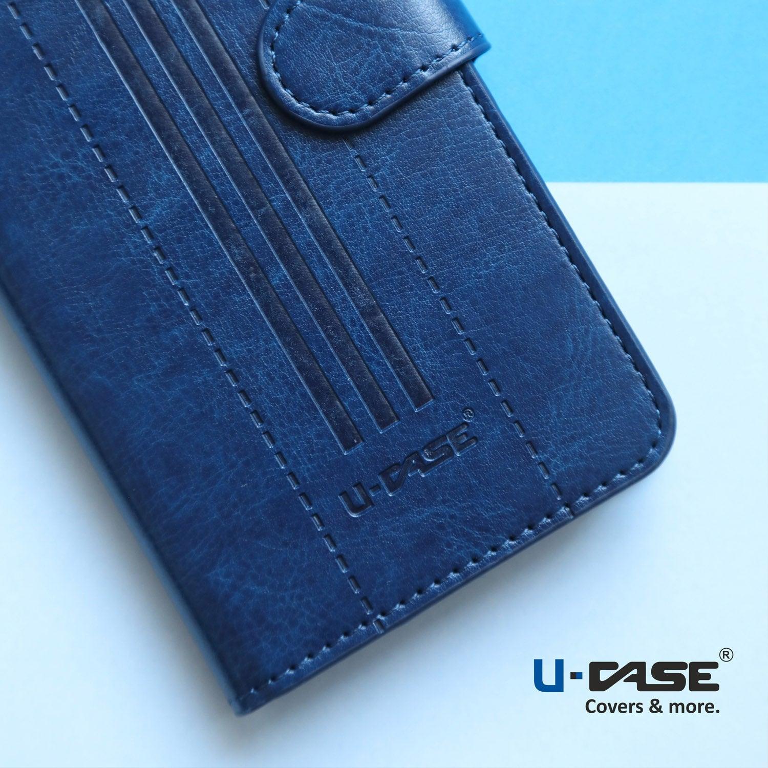 U-CASE Flip Cover for Oppo Reno 10 Pro Plus 5G Vegan Foldable Stand & Pocket Magnetic Closure - Aibex